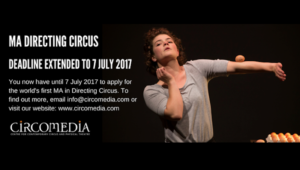 Circomedia Offer First Circus Directing Masters Degree