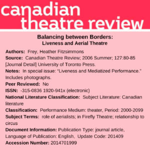 Canadian theatre review