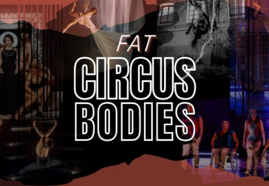 a collage of circus bodies