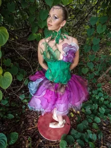 Ballerina flower costume designed by Gena Cristiani