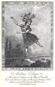 Historical circus tightrope walker Madame Saqui