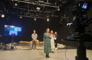 Four Stockholm Uniarts faculty give the 2020 Alliances and Commonalities virtual conference welcome speech before a camera