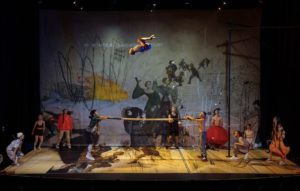 Boom! by La Putika, a circus show at Edinburgh Fringe 2022. Czech and Ukrainian acrobats share the stage