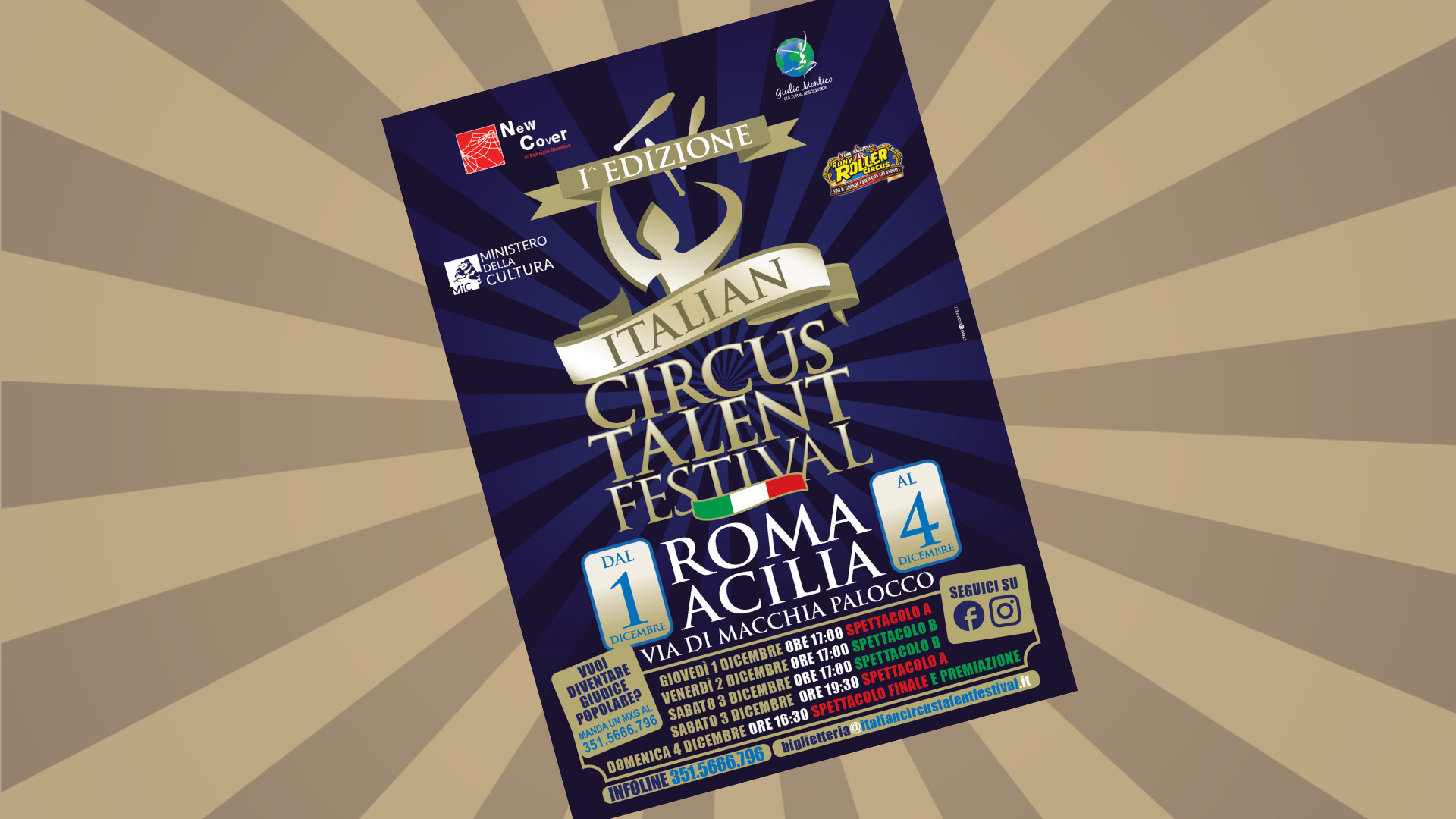 1st Edition Italian Circus Talent Festival for Youth to Open December 1st