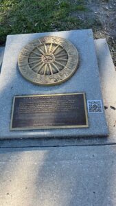 Found in the Circus Ring of Fame at St. Armands Circle Park in Sarasota, this commemorative plaque honors the contributions of Monacan Prince Rainier III to greater circus culture