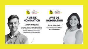 Unveiling TOHU’s Circus Arts Leadership: Aaron Marquise as Deputy Director and Julia Sanchez as MICC Coordinator