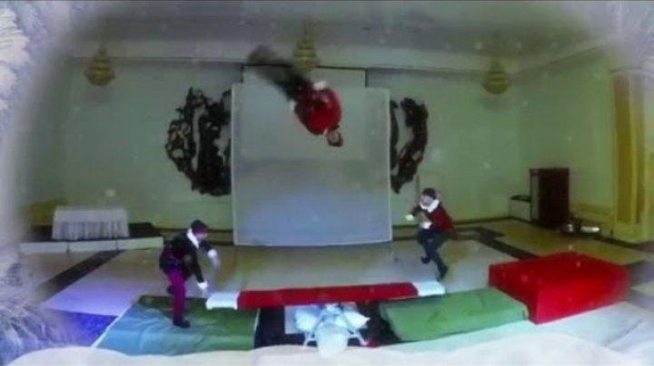 The best Christmas performance Teeterboard act